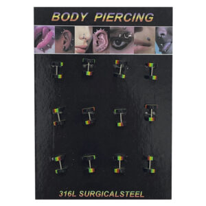 Body piercing acero x12 // Cod. 912-4
