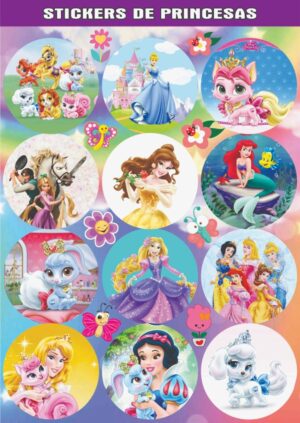 Plancha de stickers personajes surtidos X4 unidades CONSULTAR MODELOS // Cod. STICKER RED