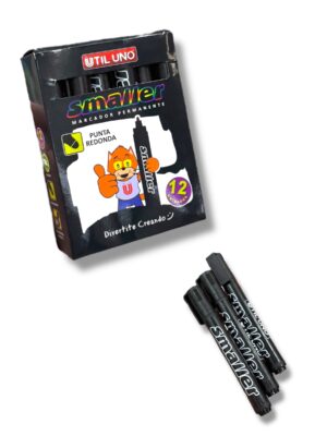 Marcador Negro Smaller x1 Util Uno // Cod. 7798318375332