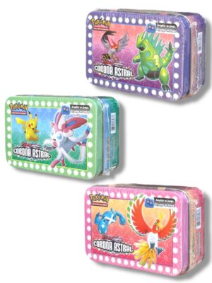 Cajita Lata Grande Cartas Pokemon Corona Astral // Cod. 863245385888