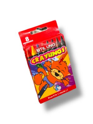Crayones x8 Util Uno // Cod. 7798318370832
