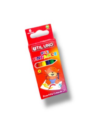 Lápices cortos x6 Util Uno // Cod. 7798318370757