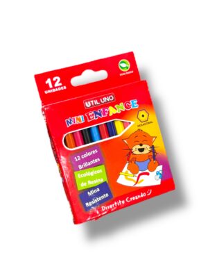 Lápices cortos x12 Util Uno // Cod. 7798318374519