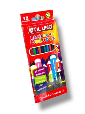 Lápices de colores x12 Util Uno // Cod. 7798400040735