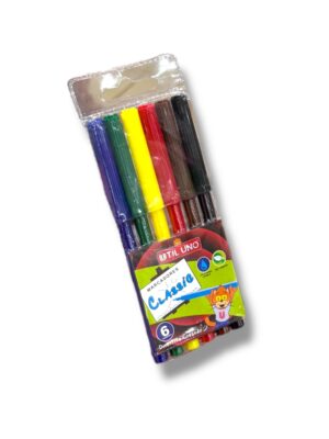 Marcadores x6 Util Uno // Cod. 7798400041084