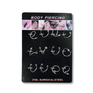 Aro Body Piercing Trenzados x12 // Cod. 013299722