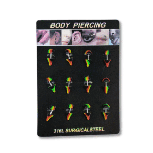 Body Piercing Acero Jamaica x12 // Cod. 1115-5