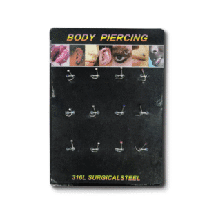 Aro Body Piercing Gancho x12 AR-2729-A // Cod. 2359848181012