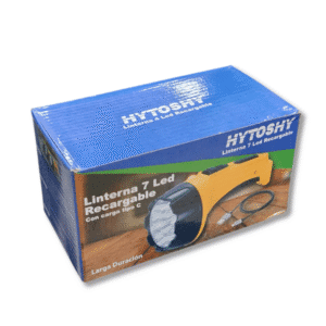 Linterna 7 LED Recargable Tipo C Hytoshy // Cod. 7 LED