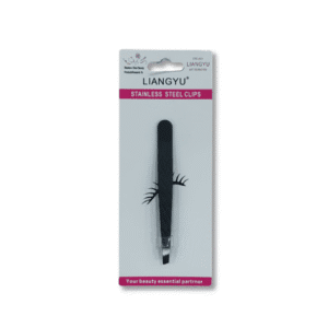 Pinza Cejas Man Fei Acero Negra ST-7143-J // Cod. 7012255699208