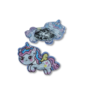 Gomitas Silicona Blanco y Negro Unicornio // Cod. 7352293502048