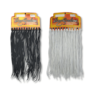 Cordones Redondos x12 Pares Blan./Neg. 0.80mt // Cod. CORD.RED.0.80.M