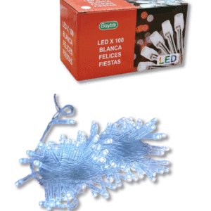 Luces de Navidad LED X100 Blancas BuyTiti Guirnalda Decorativa // Cod. LED X 100