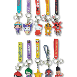 Llavero de Goma Varios Personajes // Cod. LLAV.PERS