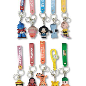 Llavero de Goma Varios Personajes // Cod. LLAV.PERS