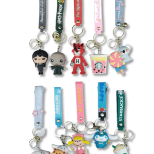 Llavero de Goma Varios Personajes // Cod. LLAV.PERS