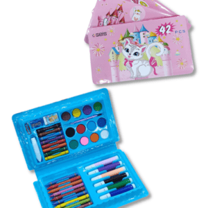 Cajita Set Librería x42 PCS Caja Color Azul/Rosa // Cod. 6971782060046