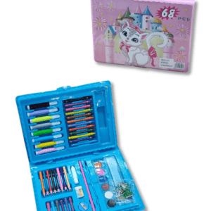 Cajita Set Librería x68 PCS Caja Color Azul/Rosa // Cod. 6971782060060