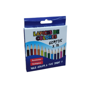 Lápices Cortos x12 Colores // Cod. 7798159810023