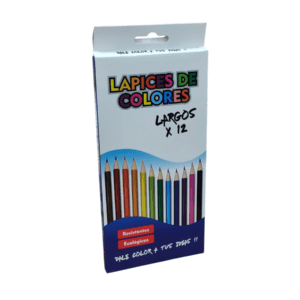 Lapices Largos x12 Colores // Cod. 7798159810047