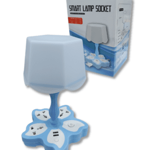 Velador Smart Lamp con Múltiples enchufes + 2 USB // Cod. SMART LAMP