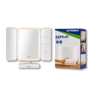 Espejo de Maquillaje LED Hytoshy HT-910 con 3 Niveles de Brillo y Rotación 180° // Cod. 5882018608882
