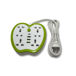 Zapatilla Eléctrica Heinz Forma Manzana con 3 USB y 1 USB Tipo C // Cod. HEINZ