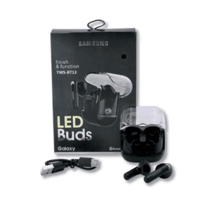 Auriculares Inalámbricos TWS-BT13 Estilo Galaxy Buds con Estuche LED // Cod. TWS-BT13