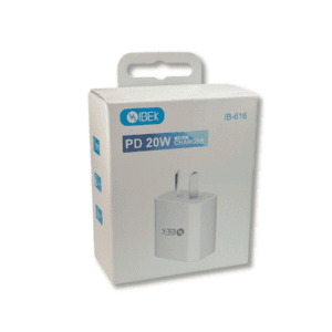 Cargador IBEK IB-616 USB-C PD 20W de Carga Rápida para Celular // Cod. 7790839913734
