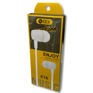 Auricular con Cable Ibek Enjoy E16 Manos Libres Estéreo para Celular // Cod. 7795874225163