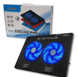Base Cooler para Notebook 668 2 Ventiladores LED hasta 17" // Cod. 2012304369587