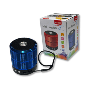 Parlante Bluetooth Mini Speaker WS-887 Portátil Recargable con Radio FM USB y SD // Cod. 5014475014788