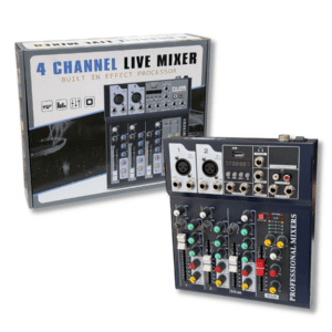 Consola Mezcladora de Audio 4 Canales XY-F4 para Streaming y Live // Cod. 6290132562369