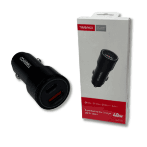 Cargador de Auto Tranyco 48W USB de Carga Rápida // Cod. 6970791127528