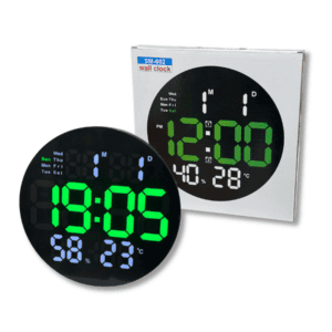Reloj de Pared Digital SM-602 con Temperatura Humedad y Calendario // Cod. SM-602