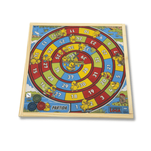 Juego de Mesa de Madera Carrera Loca A.M. con Tablero y Fichas // Cod. CARRERA L
